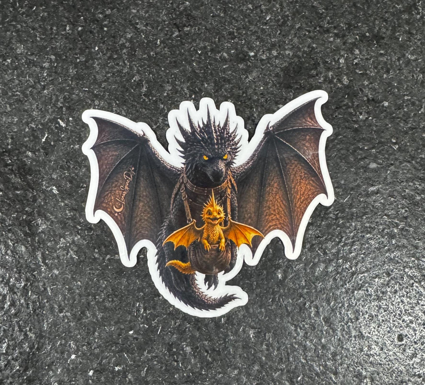 Tairn Andarna Dragon Sticker | Fourth Wing Inspired Vinyl Decal | Empyrean Series Fan Art