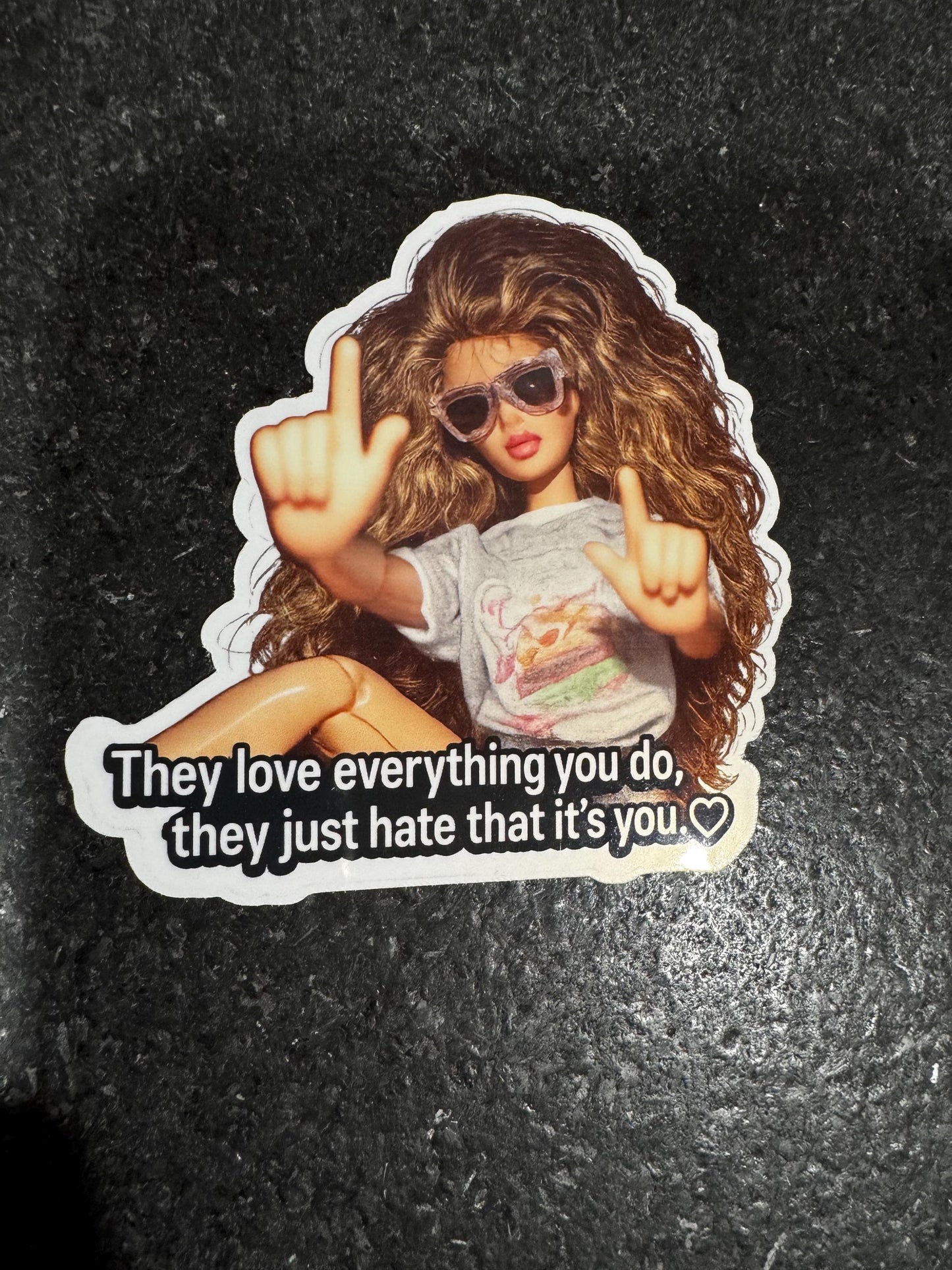 Chaos Barbie Sticker | Sassy Meme Humor Vinyl Decal