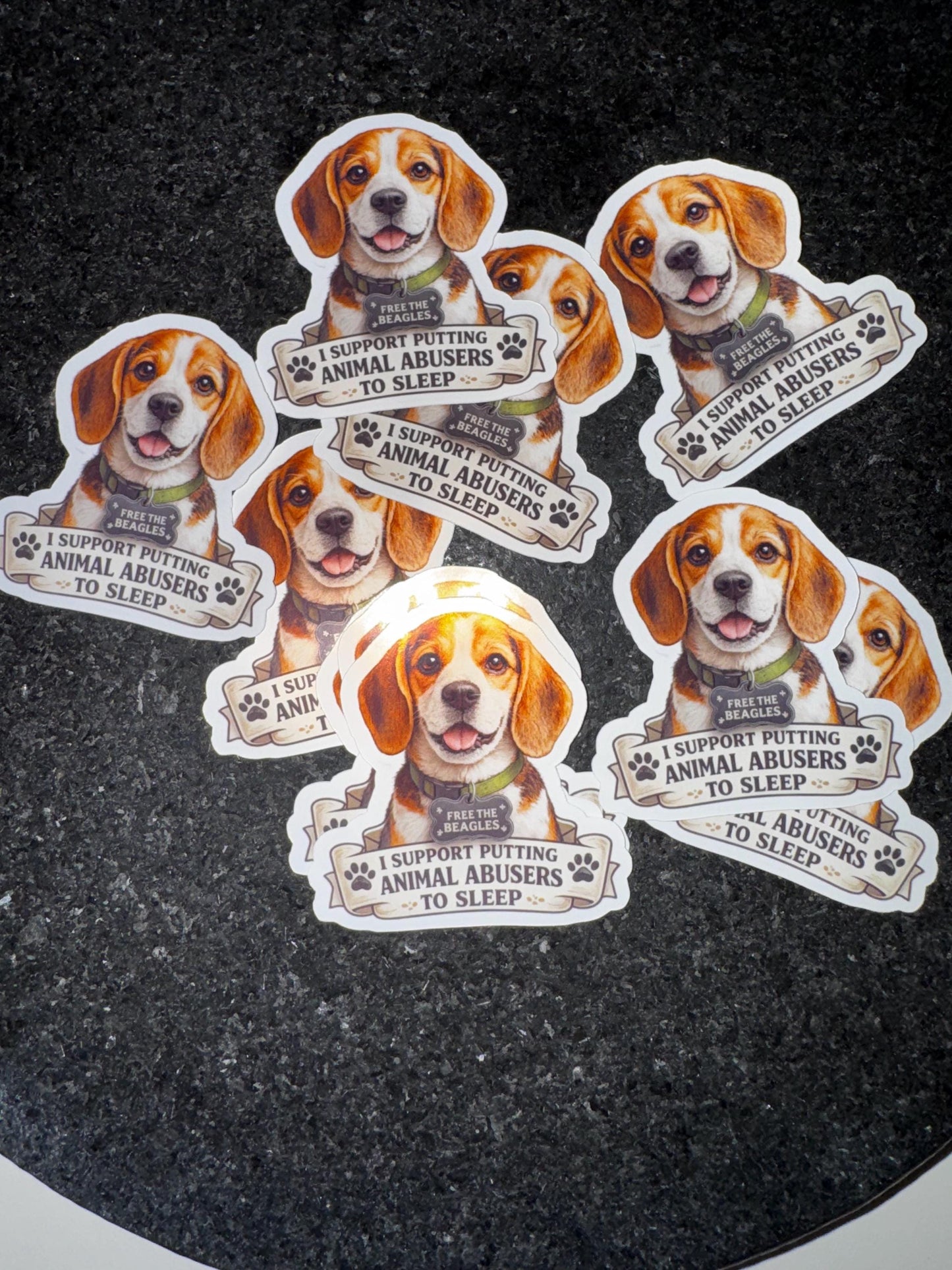 Beagle Awareness Sticker | Free the Beagles | Animal Rescue Decal