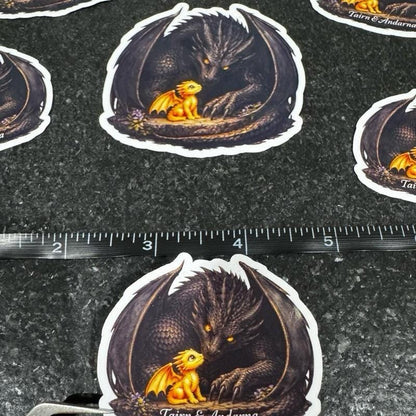 Tairn Andarna Dragon Sticker | Fourth Wing Inspired Fantasy Decal | Bookish Gift