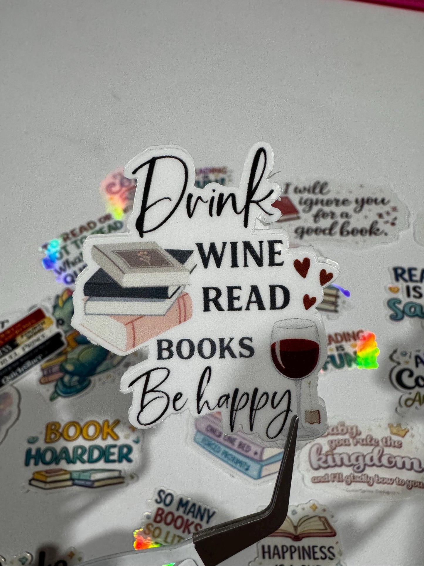 20 pcs Waterproof Bookish Stickers | Funny Reading Quotes Vinyl Pack