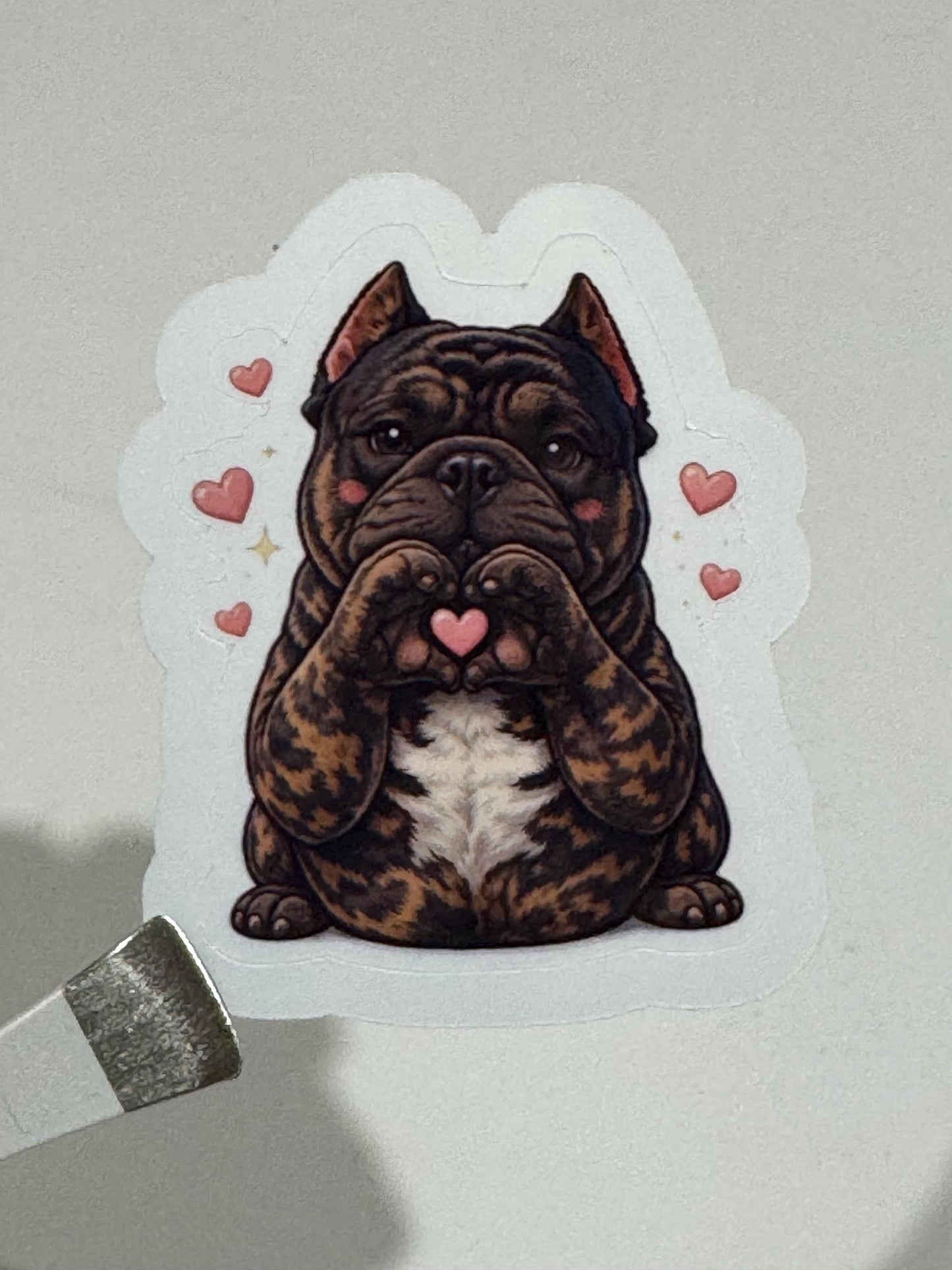 American Bully FRENCHIE Sticker Pack – 9 Vinyl Dog Stickers for Laptops, Tumblers