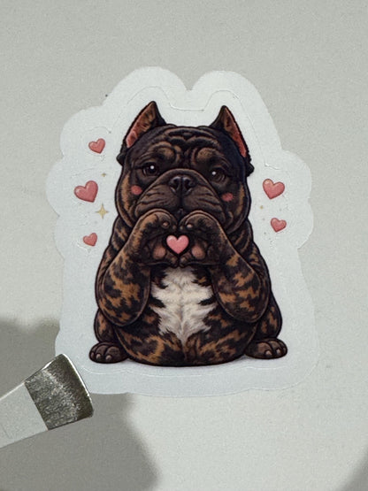 American Bully FRENCHIE Sticker Pack – 9 Vinyl Dog Stickers for Laptops, Tumblers