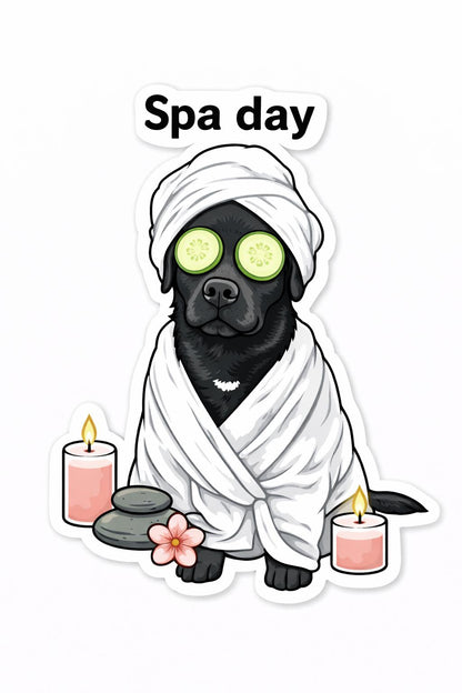 Black Lab Stickers – Dog Lovers, Waterproof Vinyl Decals (Custom Pup Option) Digital download