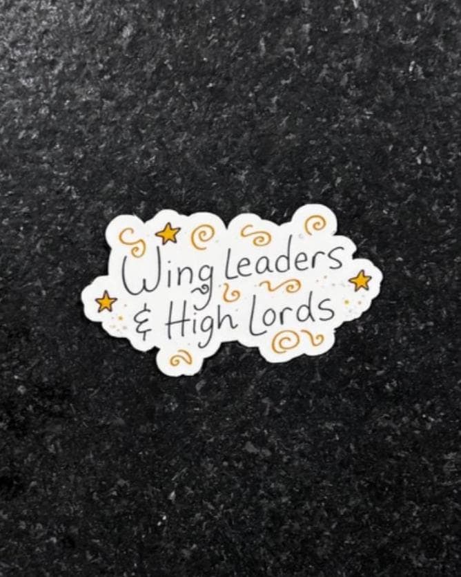 Wing Leaders High Lords Sticker | Fourth Wing Inspired Fantasy Vinyl Decal