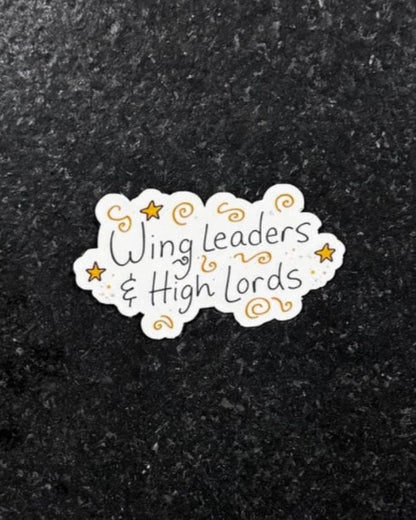 Wing Leaders High Lords Sticker | Fourth Wing Inspired Fantasy Vinyl Decal