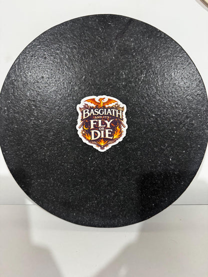 Basgiath Fly or Die Sticker | Fourth Wing Dragon Rider Vinyl Decal