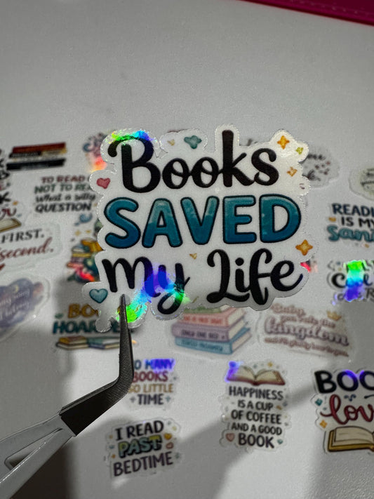 20 pcs Waterproof Bookish Stickers | Funny Reading Quotes Vinyl Pack