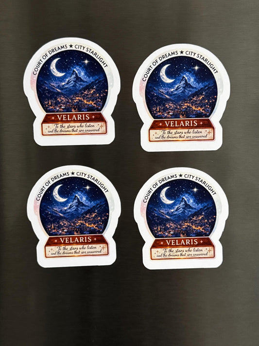 Velaris Night Court Magnet | ACOTAR Inspired City Starlight Fridge Magnet