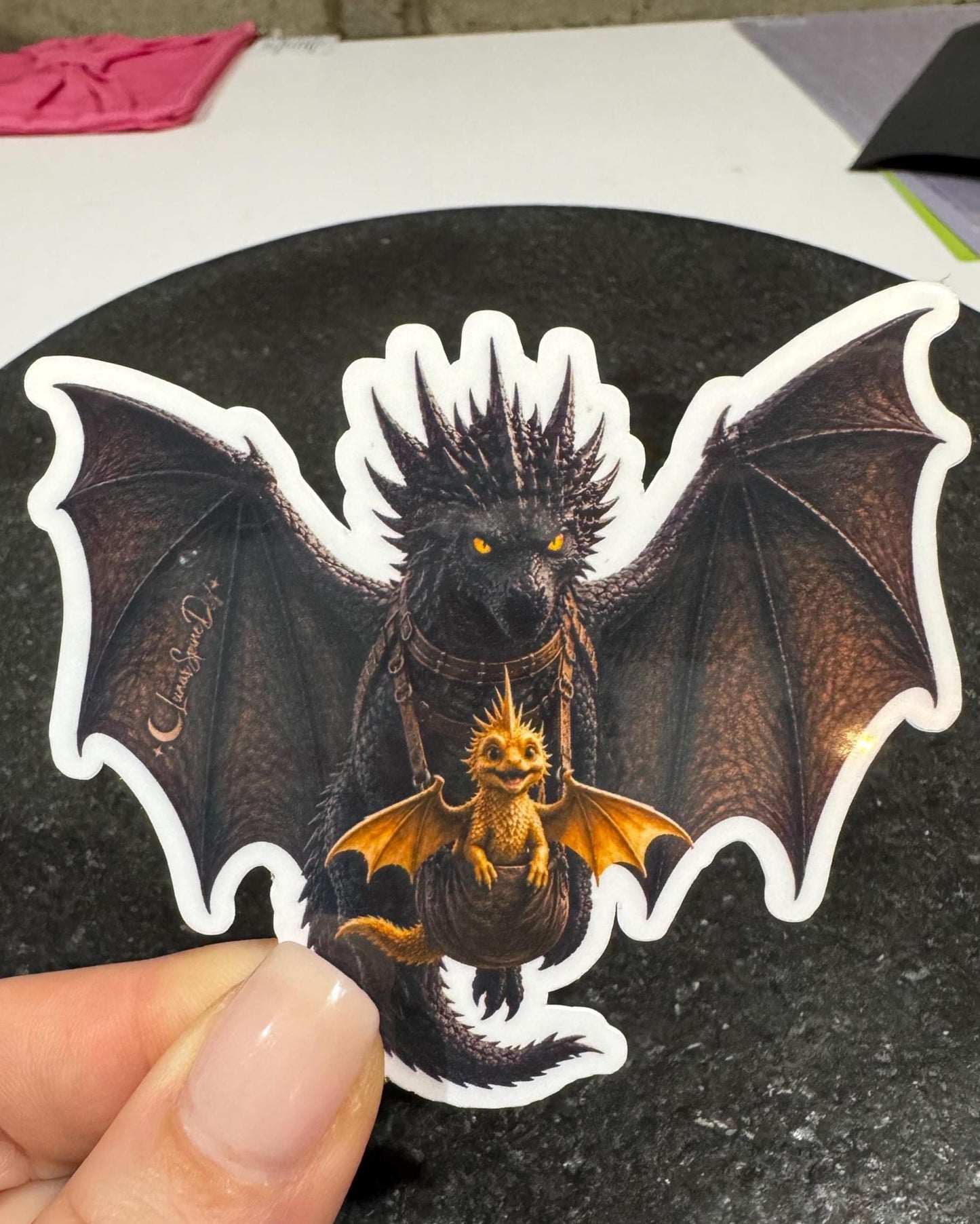 Tairn Andarna Dragon Sticker | Fourth Wing Inspired Vinyl Decal | Empyrean Series Fan Art
