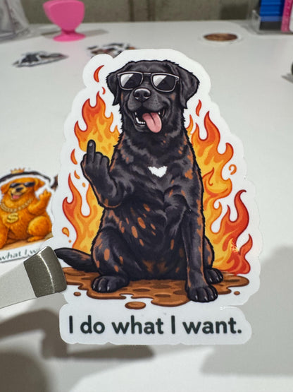 Attitude Pup Sticker Pack – Funny Dog Lover Vinyl Decals (6-Piece)