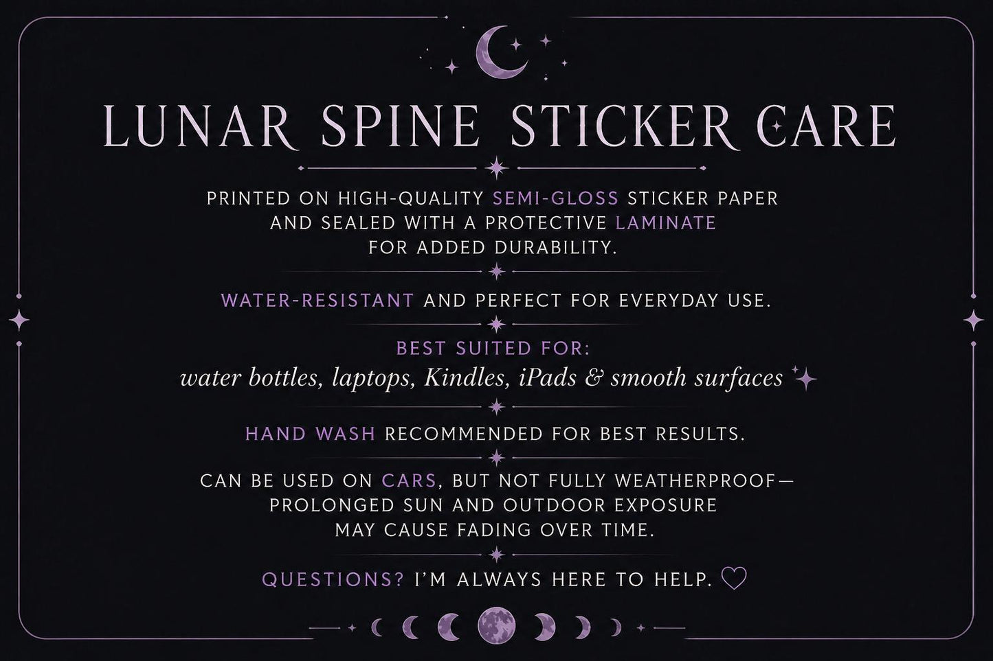 ACOTAR Book Stack Sticker | Sarah J Maas Fantasy Series Decal