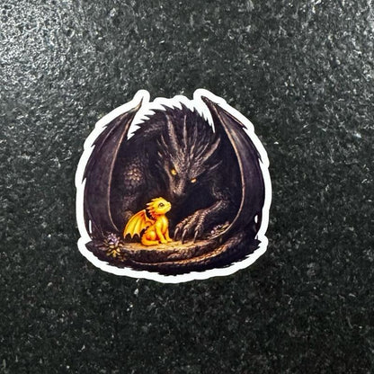 Tairn Andarna Dragon Sticker | Fourth Wing Inspired Fantasy Decal | Bookish Gift