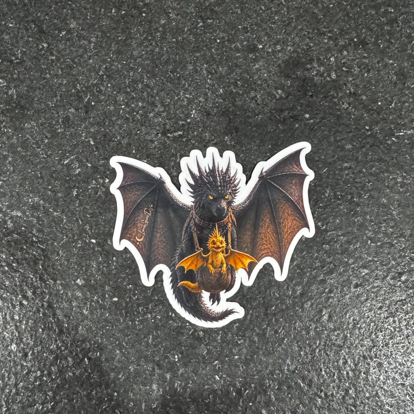 Tairn Andarna Dragon Sticker | Fourth Wing Inspired Vinyl Decal | Empyrean Series Fan Art