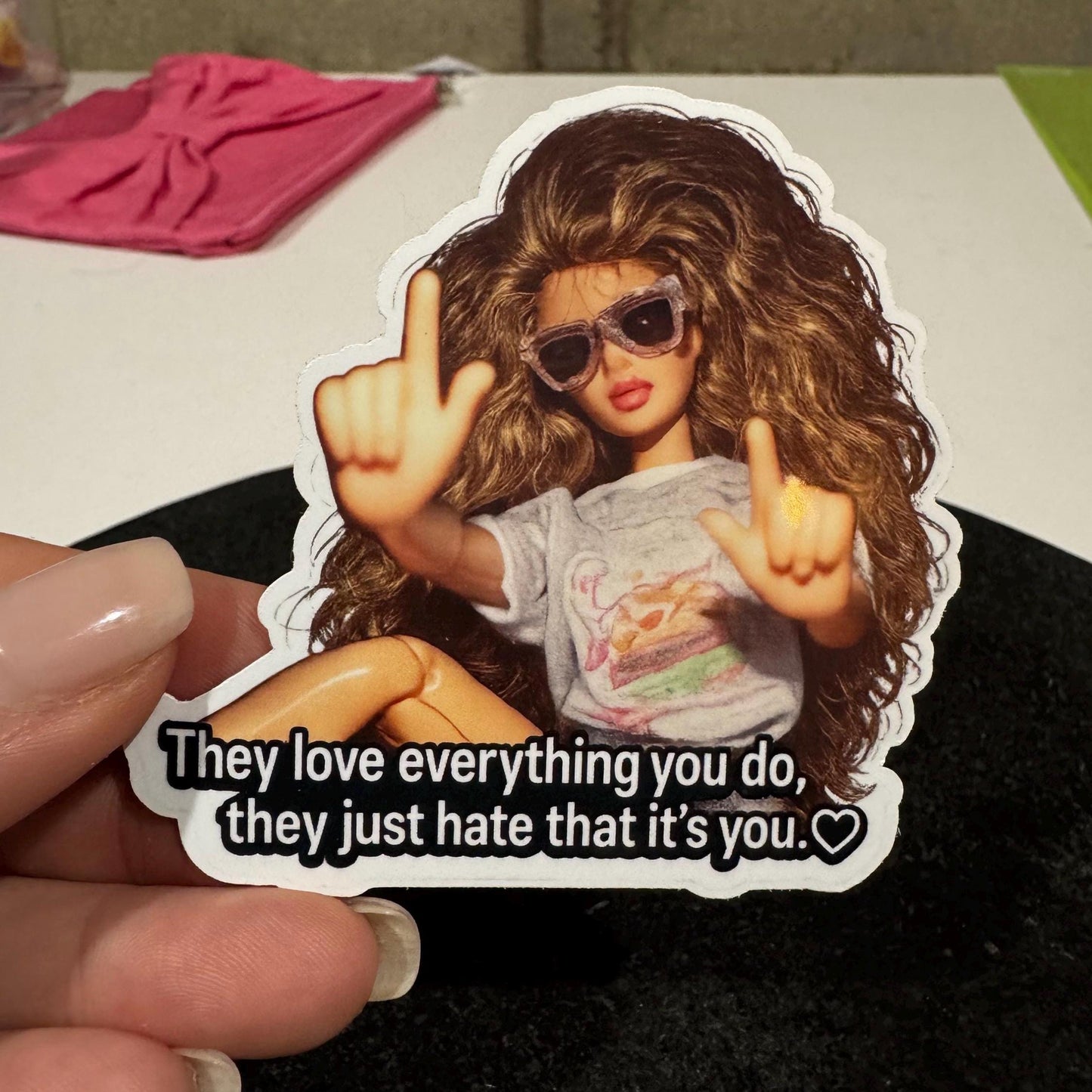 Chaos Barbie Sticker | Sassy Meme Humor Vinyl Decal