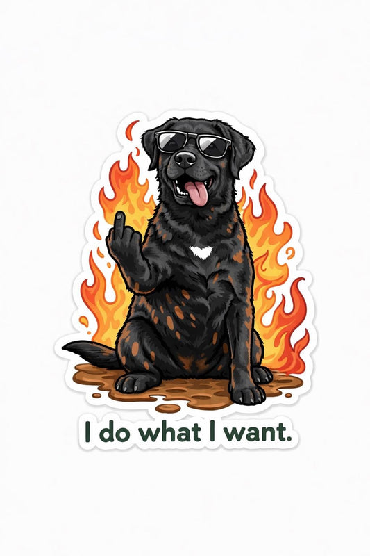 I Do What I Want Dog Sticker Bundle Digital Download Bring the attitude AND the cuteness