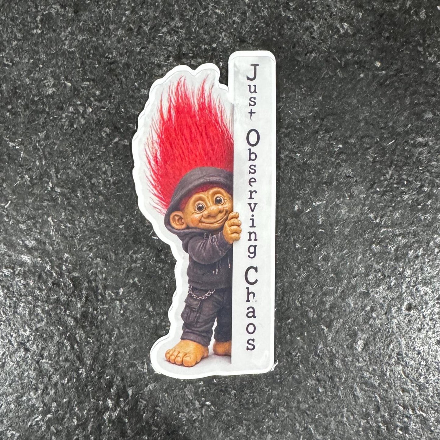 Troll Sticker | Just Observing Chaos, Introvert, Laptop Decal