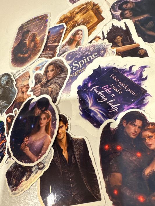 ACOTAR Velaris Night Court Stickers Pack, Fantasy Bundle, Kindle Laptop Waterbottle (25 Stickers)