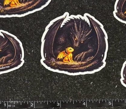 Tairn Andarna Dragon Sticker | Fourth Wing Inspired Fantasy Decal | Bookish Gift