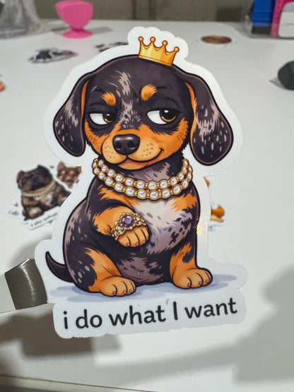 Attitude Pup Sticker Pack – Funny Dog Lover Vinyl Decals (6-Piece)