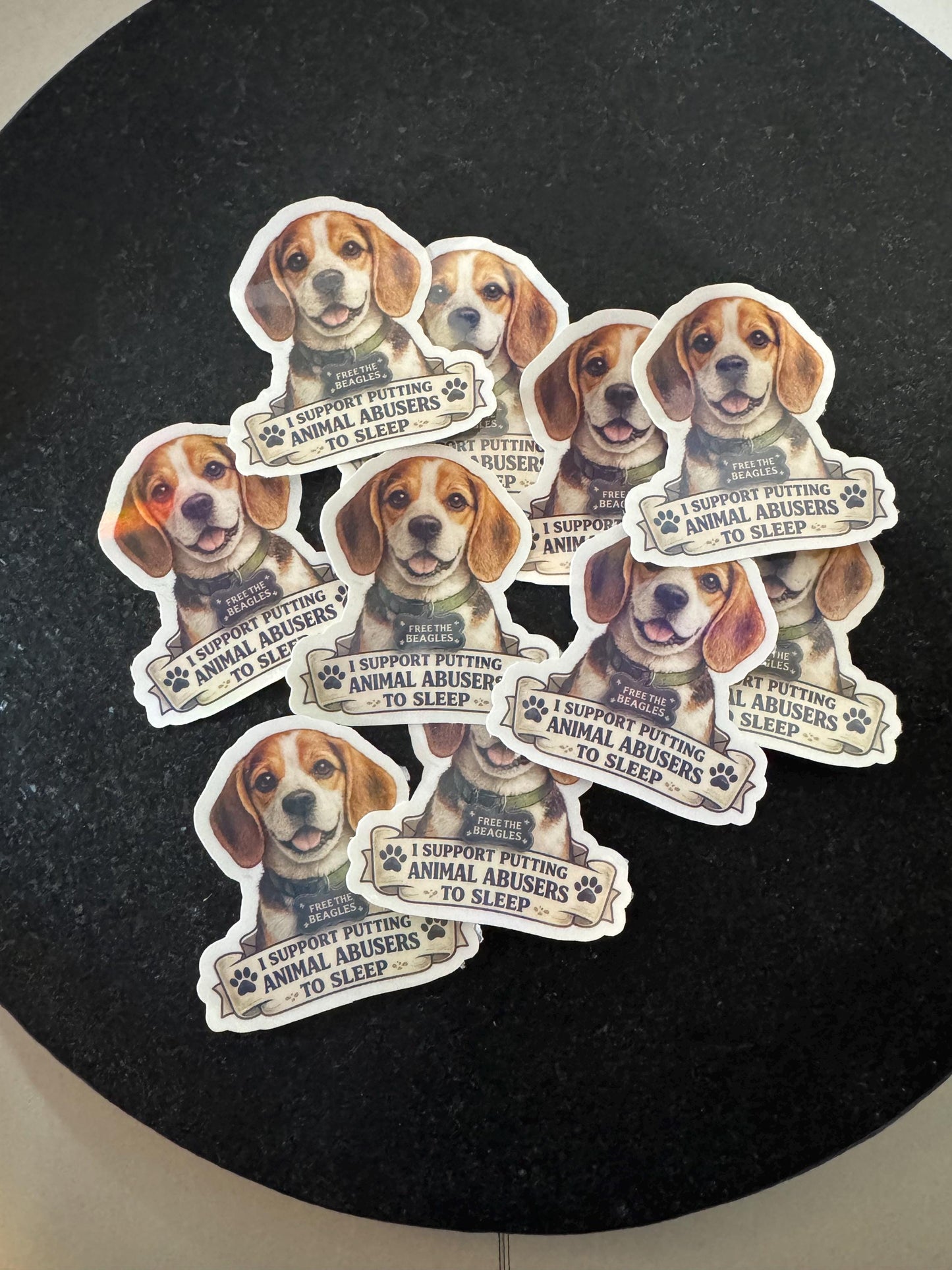 Beagle Awareness Sticker | Free the Beagles | Animal Rescue Decal