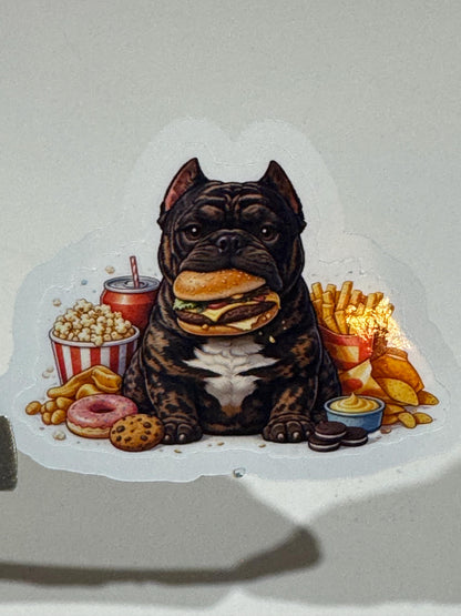 American Bully FRENCHIE Sticker Pack – 9 Vinyl Dog Stickers for Laptops, Tumblers