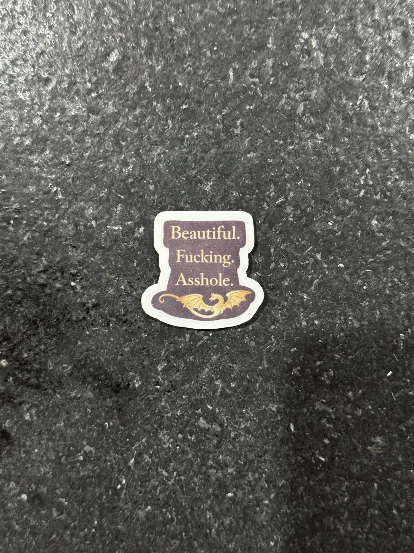 Fantasy Quote Sticker | fourth wing Inspired Dragon Decal (Waterproof Vinyl)