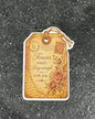 Vintage Luggage Tag Stickers | Romantic Love Quotes, Floral Ephemera for Journals